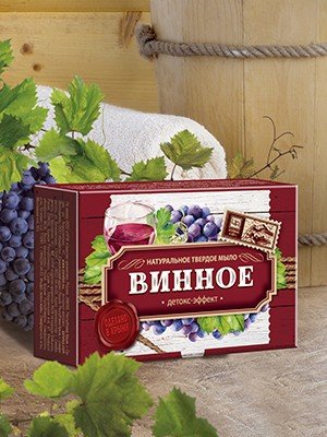 Мыло винное 100 гр. Черный доктор