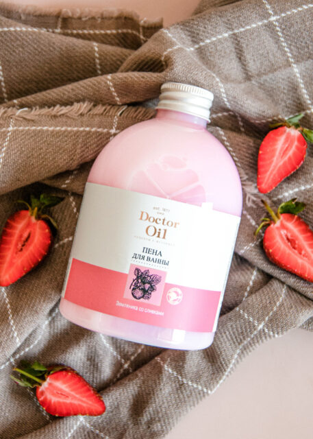 DrOil Пена для ванны Земляника со сливками 500 мл