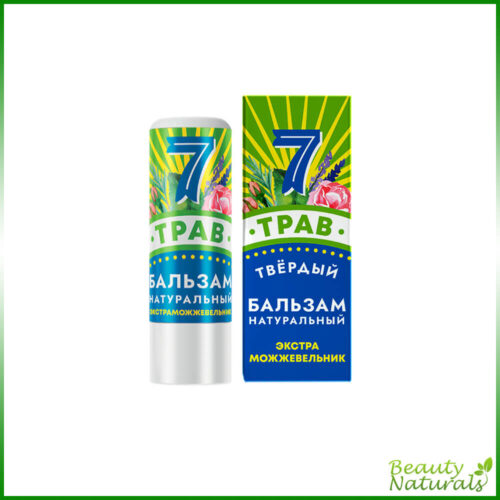 Натуральный крымский бальзам твердый 7 ТРАВ Экстра Можжевельник Пенал БКТ, 7г