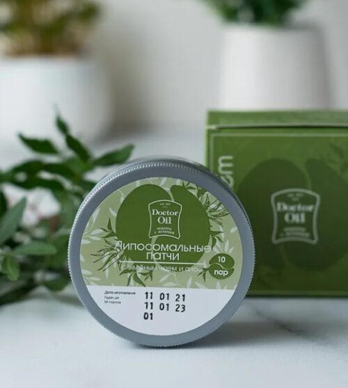 DrOil Патчи для глаз зеленый чай и алоэ liposystem 10 пар