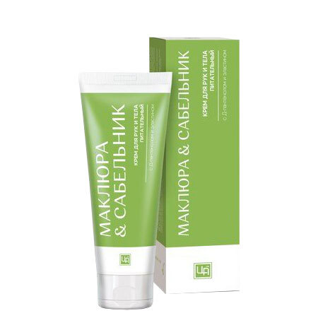 Крем косметический для рук и тела питательный МАКЛЮРА & САЬЕЛЬНИК, 80 г