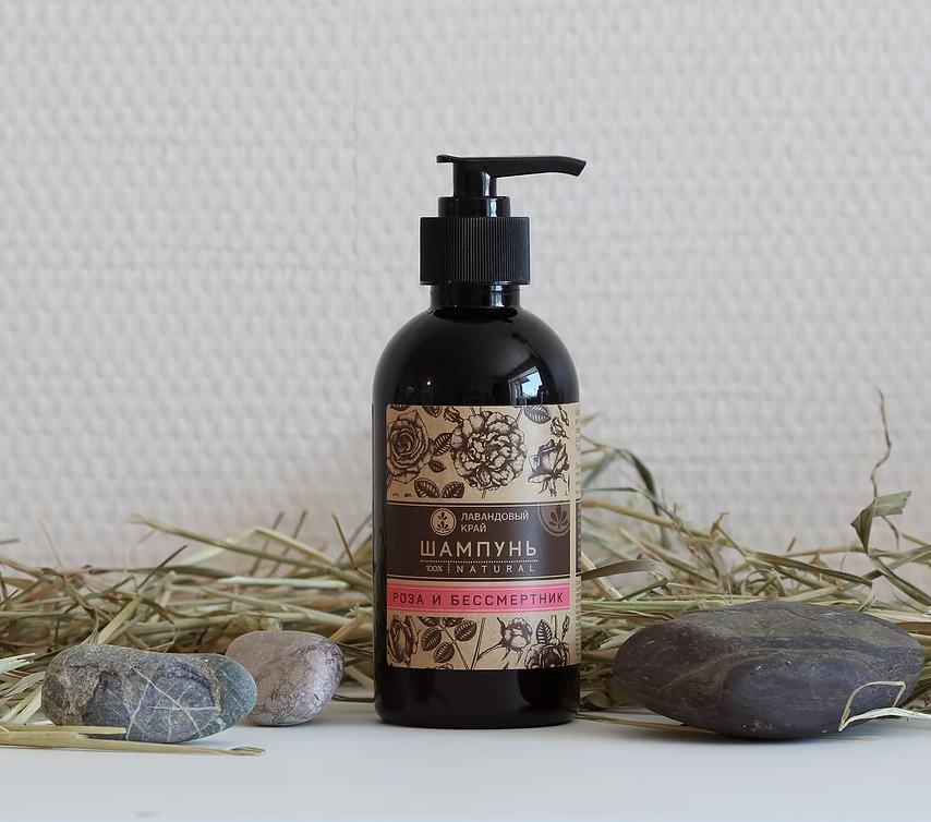 Шампунь натур. Роза и бессмертник