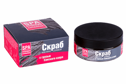Масляно-солевой скраб с грязью сакского озера