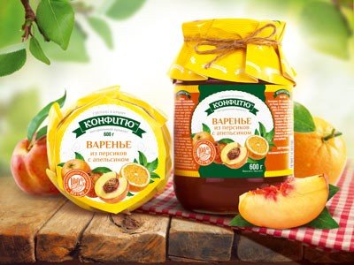 Варенье из персиков с апельсином 600 г