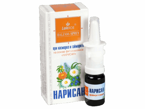 Леккос Нарисан - спрей при насморке и гайморите 10мл