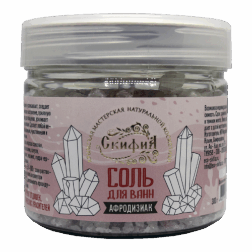 Соль для ванн с эфирными маслами 300 г Афродизиак
