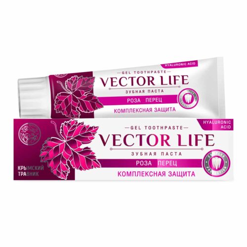 Зубная паста "VECTOR LIFE" КОМПЛЕКСНАЯ ЗАЩИТА (роза, перец) 100 гр