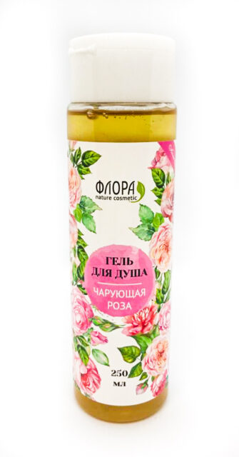 флора гель для душа чарующая роза 250 мл