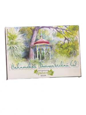 Сувенирный набор крымского мыла Акварели Крыма БОТАНИЧЕСКИЙ САД, 200г