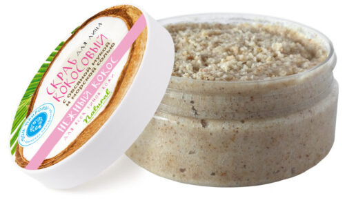 Скраб кокосовый для лица, 170 г : Нежный кокос для всех типов кожи