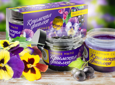 Крымское натуральное мыло Персик и дыня ДК 75 г