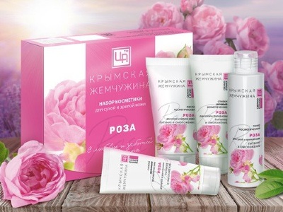 Набор косметики Крымская жемчужина "Роза" для сухой и зрелой кожи