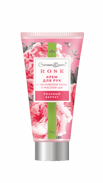 Крем для рук, 70 г Розовый бархат с маслом ши и абсолютом розы