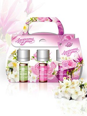 Парфюмерная композиция в комплектах 3 шт по 5 мл Ароматный букет