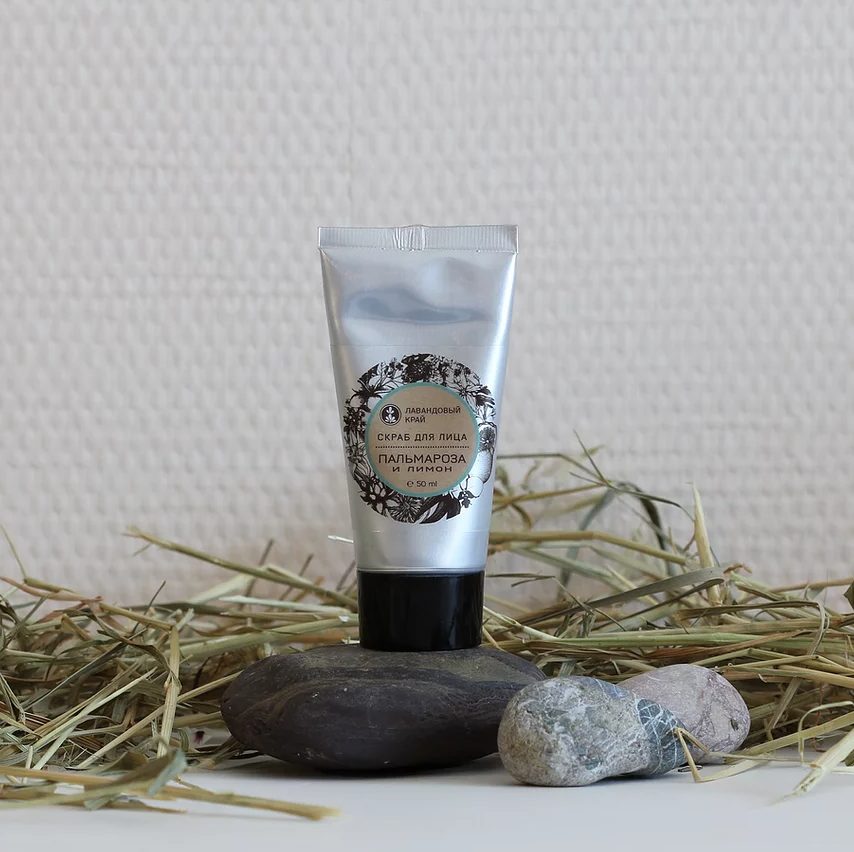 Скраб для лица Пальмароза и лимон