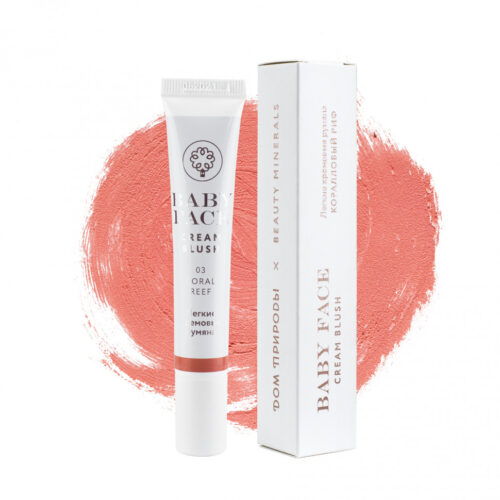 Натуральные кремовые румяна 20 г Коралловый риф