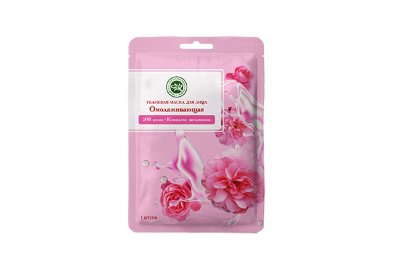 Тканевые маски для лица Цветочные 20 г ШТУКА (Омолаживающая (ЭМ Розы, комплекс Витаминов) 1 шт)