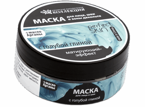 Маска для лица с глиной 150 г (с Голубой глиной (матирующий-эффект))